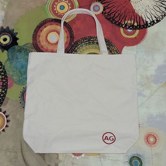 ADRIANO GOLDSCHMIED AG Cotton Canvas Tote Bags Large Size 18”x16”​ - Picture 1 of 6